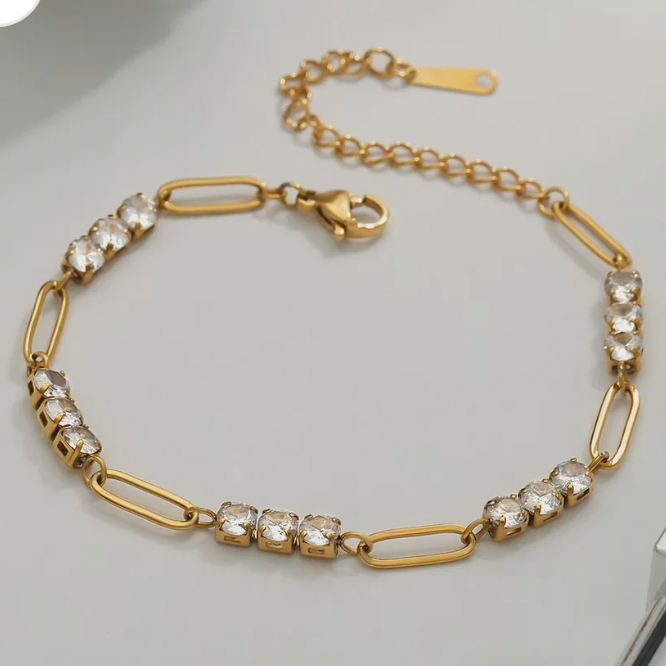 Diamond Pin Bracelet