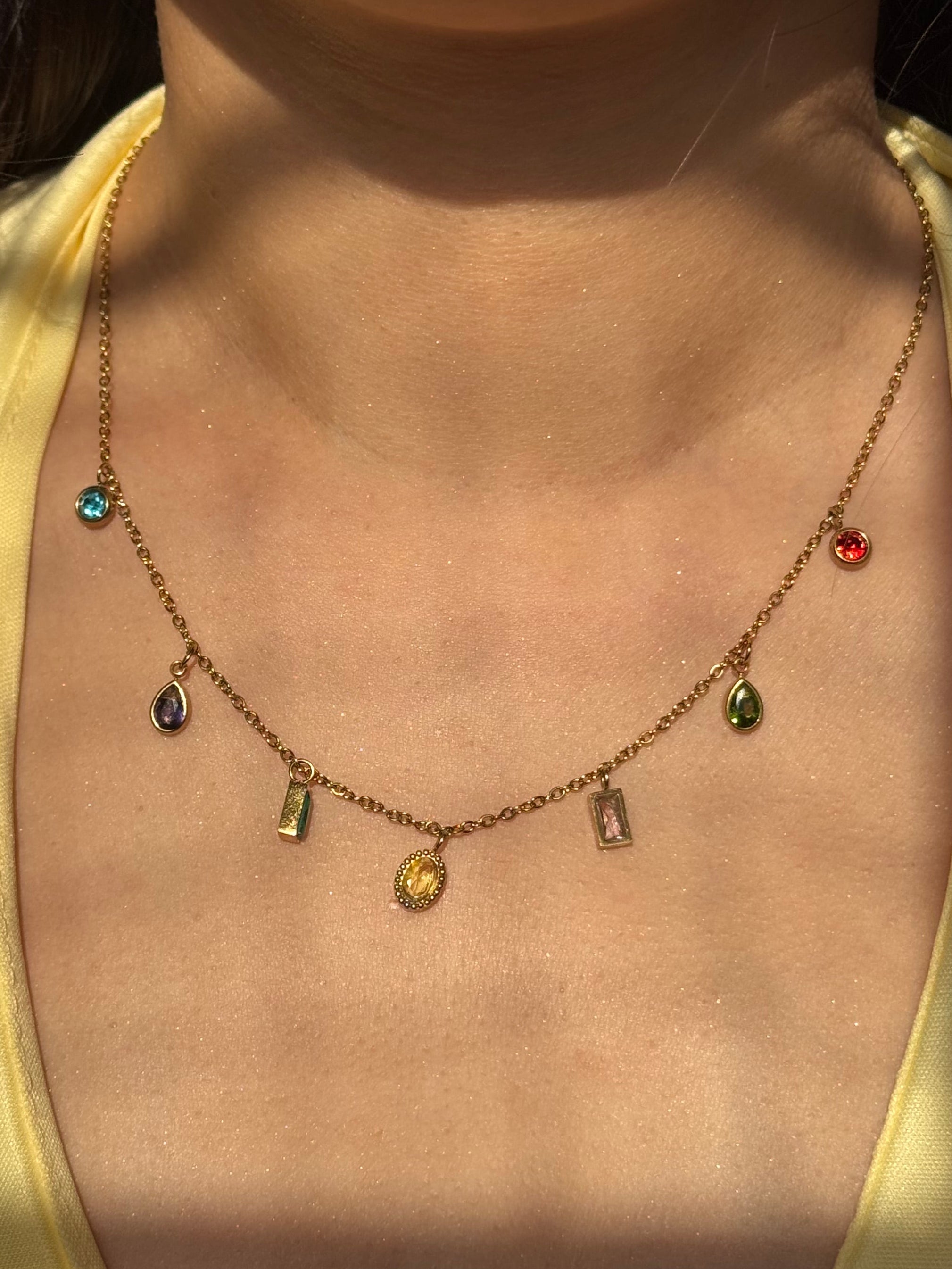 Color Diamond Necklace