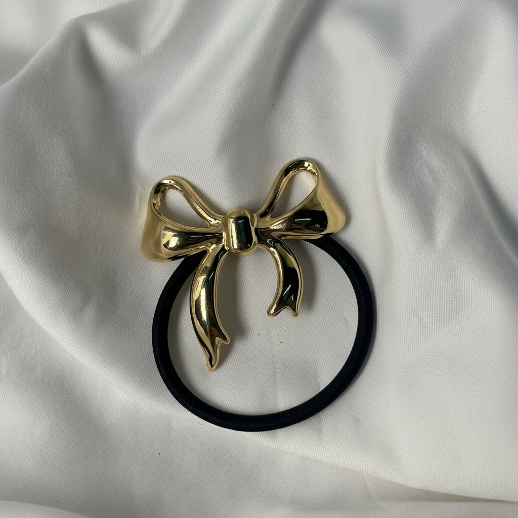 Bow hair tie