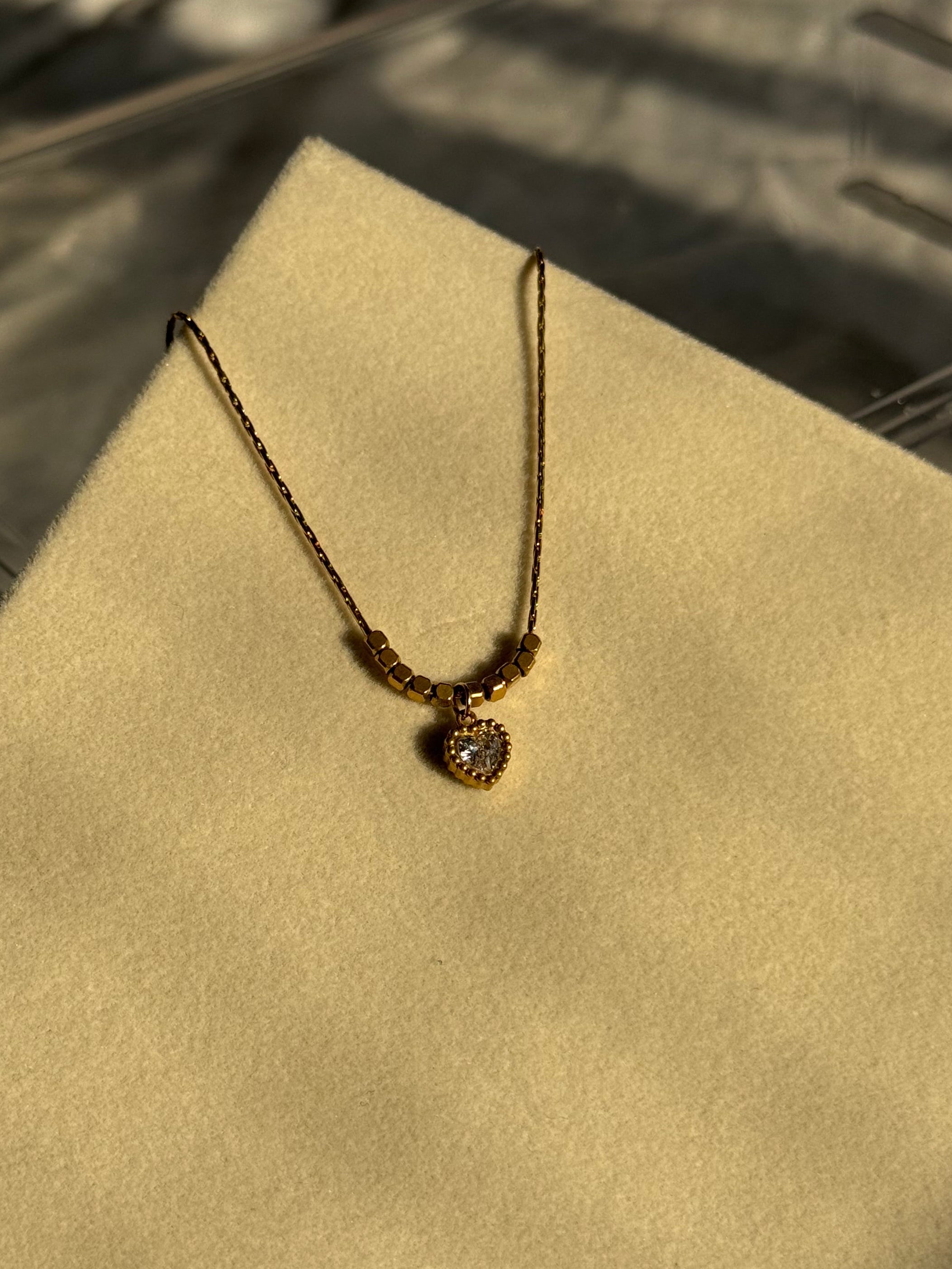 Heart Rock Necklace