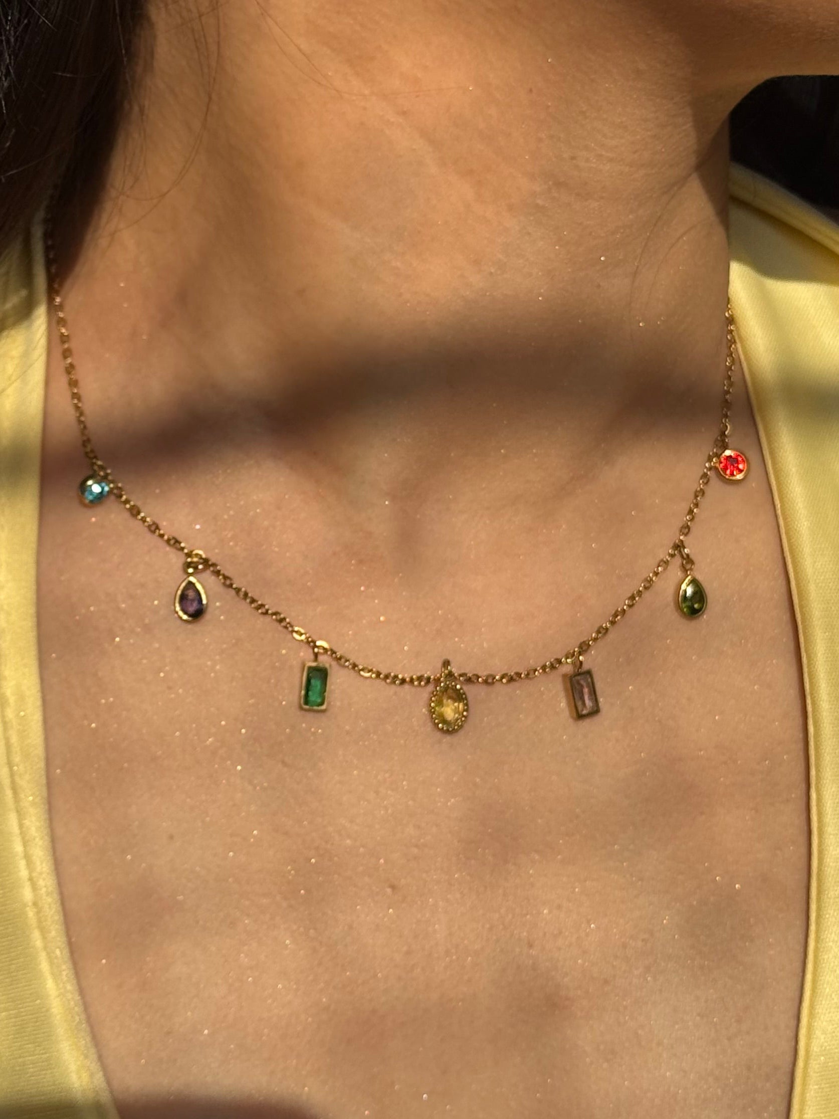 Color Diamond Necklace