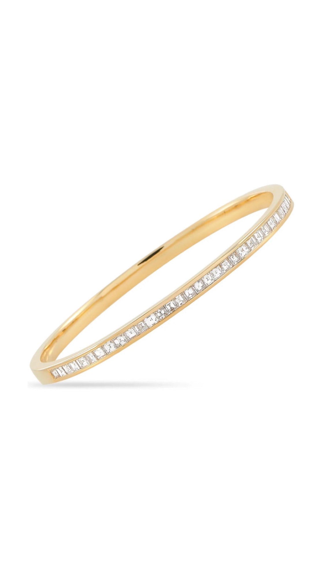 Half Diamond Bangle