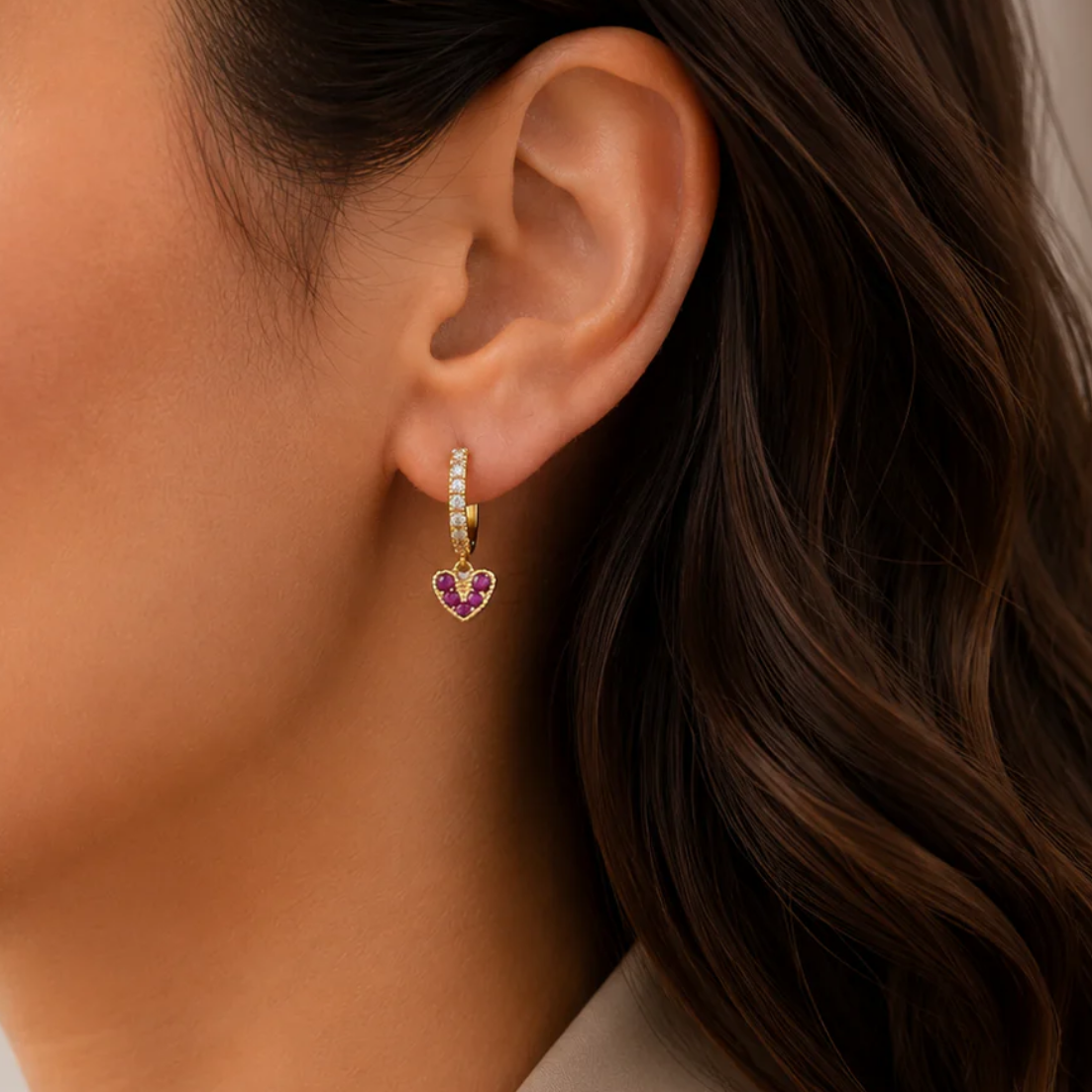 Blush Pink Diamond Earrings