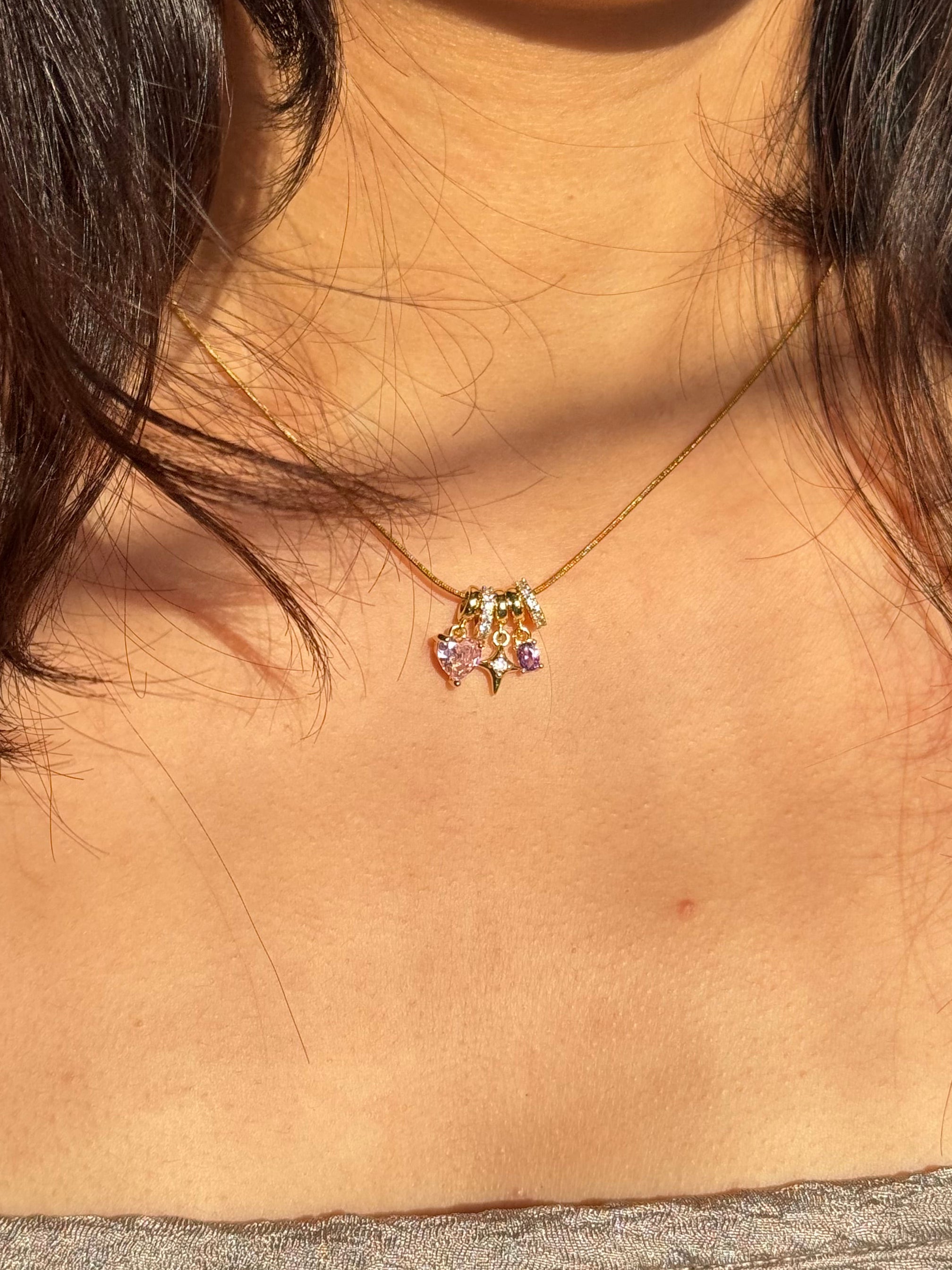 Pink Heart Promise Necklace 💗