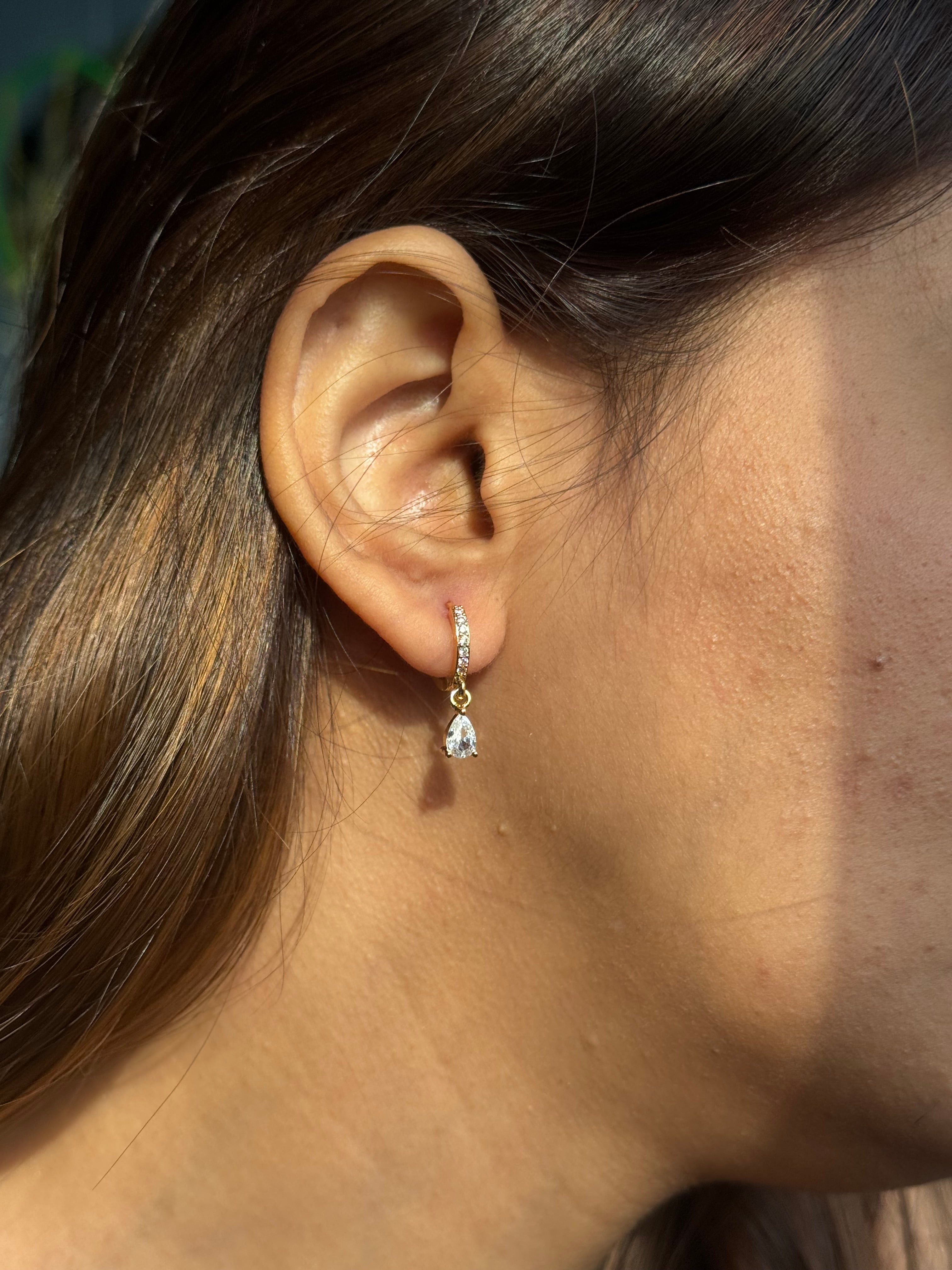 Drop Diamond Earrings