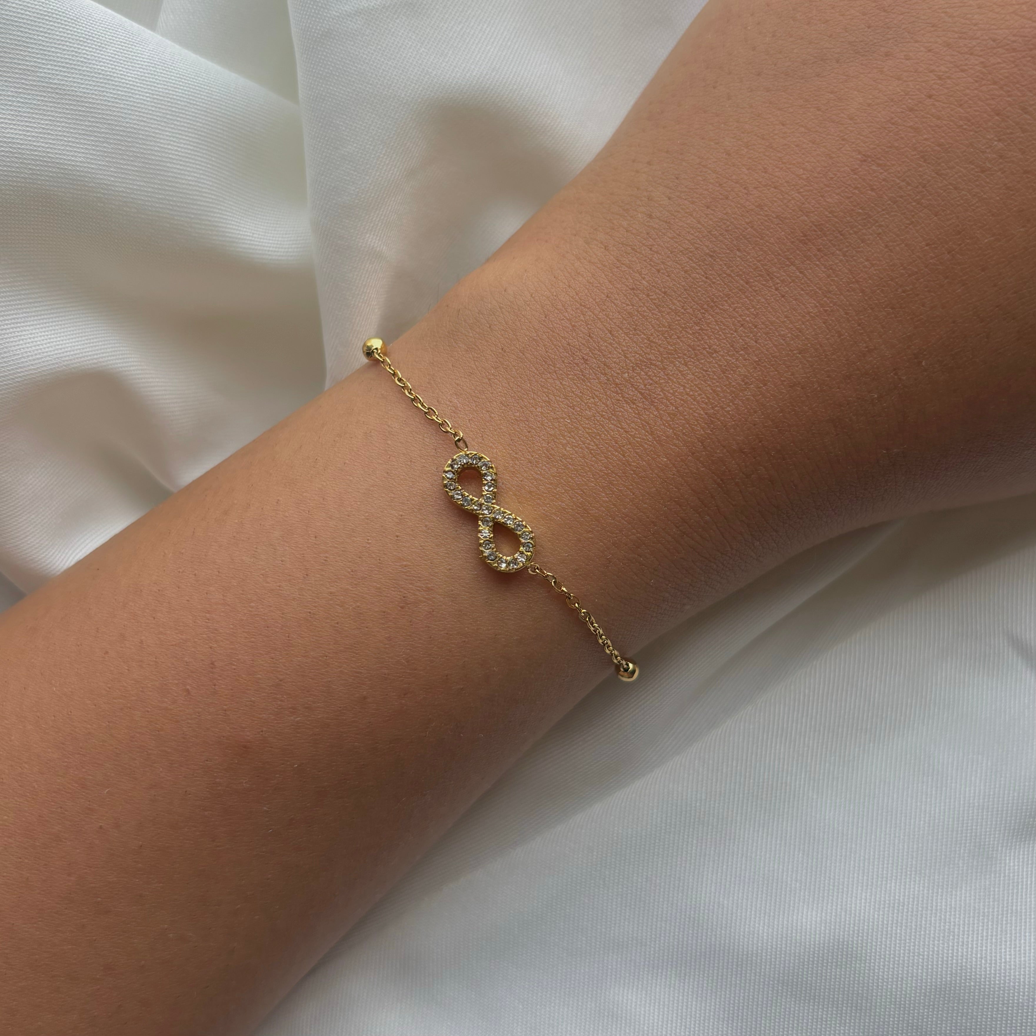 Infinity diamond bracelet