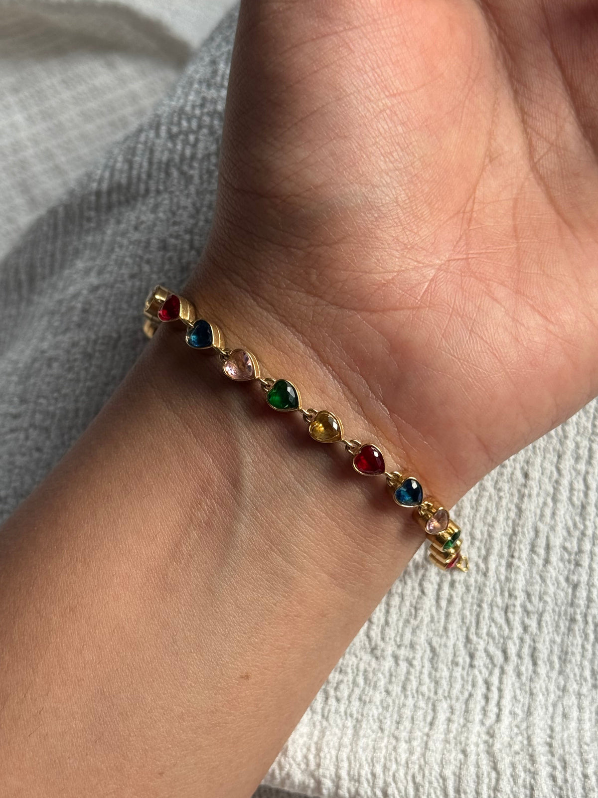 Heart Tennis Bracelet