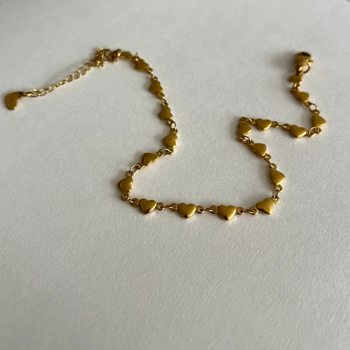 Gold Heart Anklet