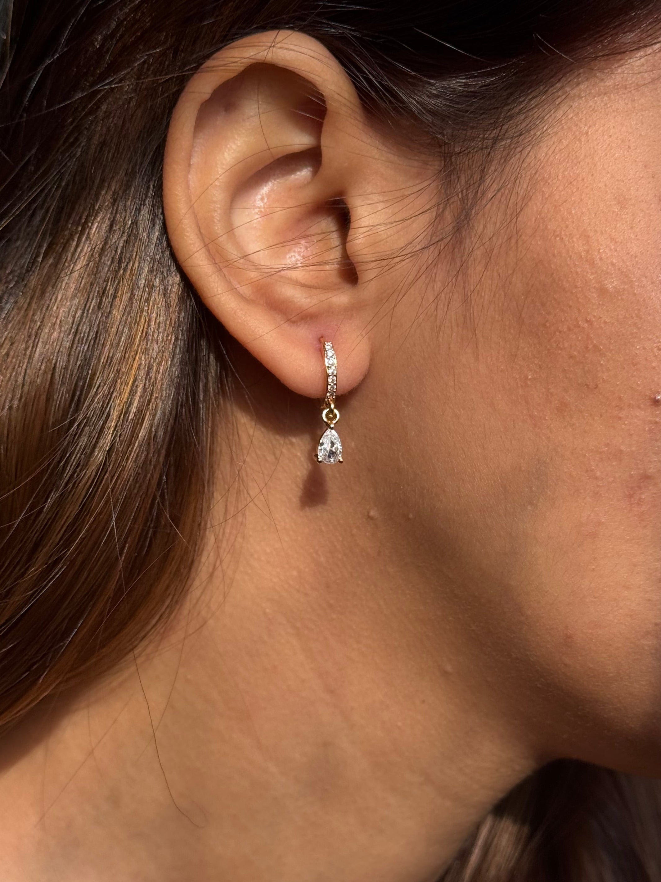 Drop Diamond Earrings