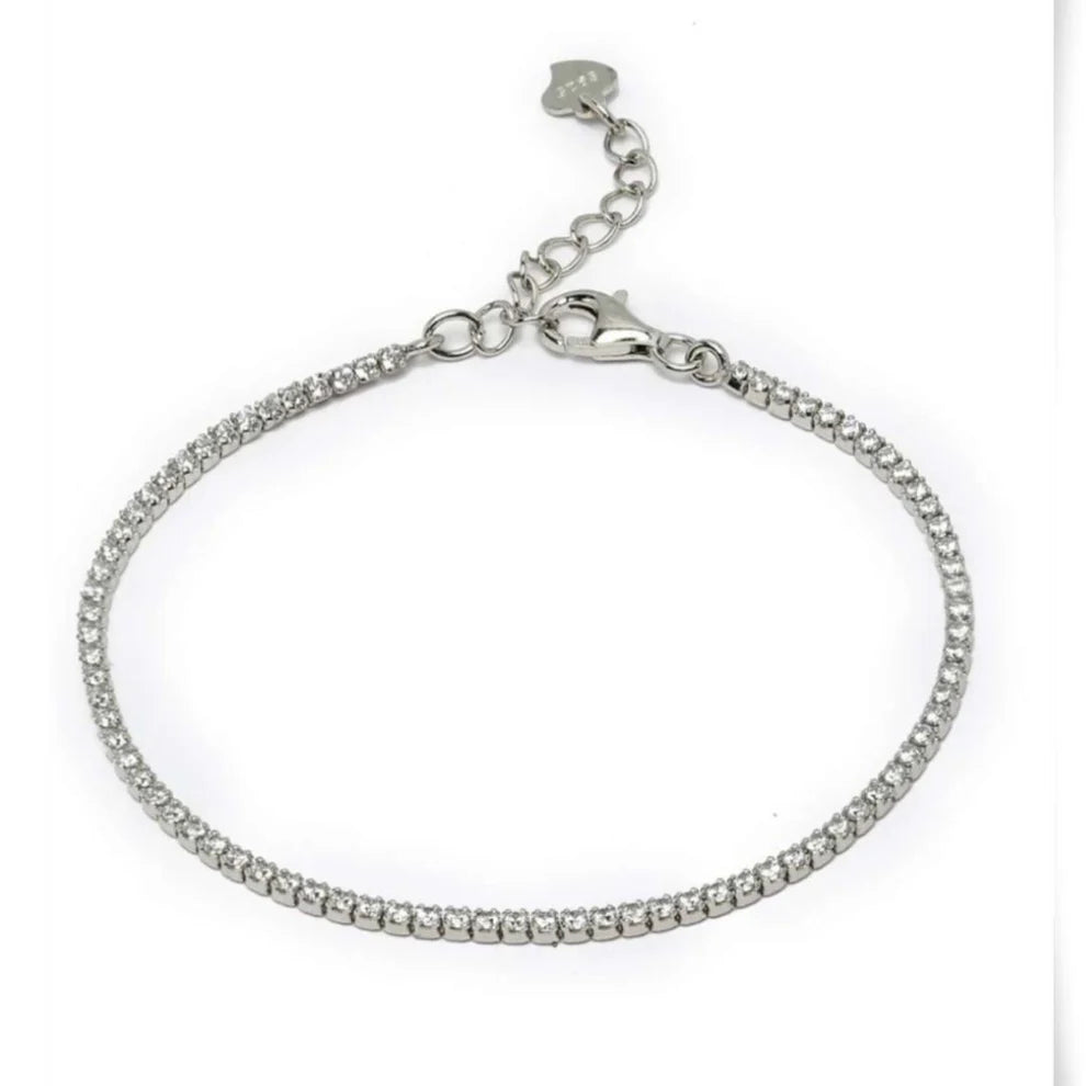 Tennis Anklet (Silver)