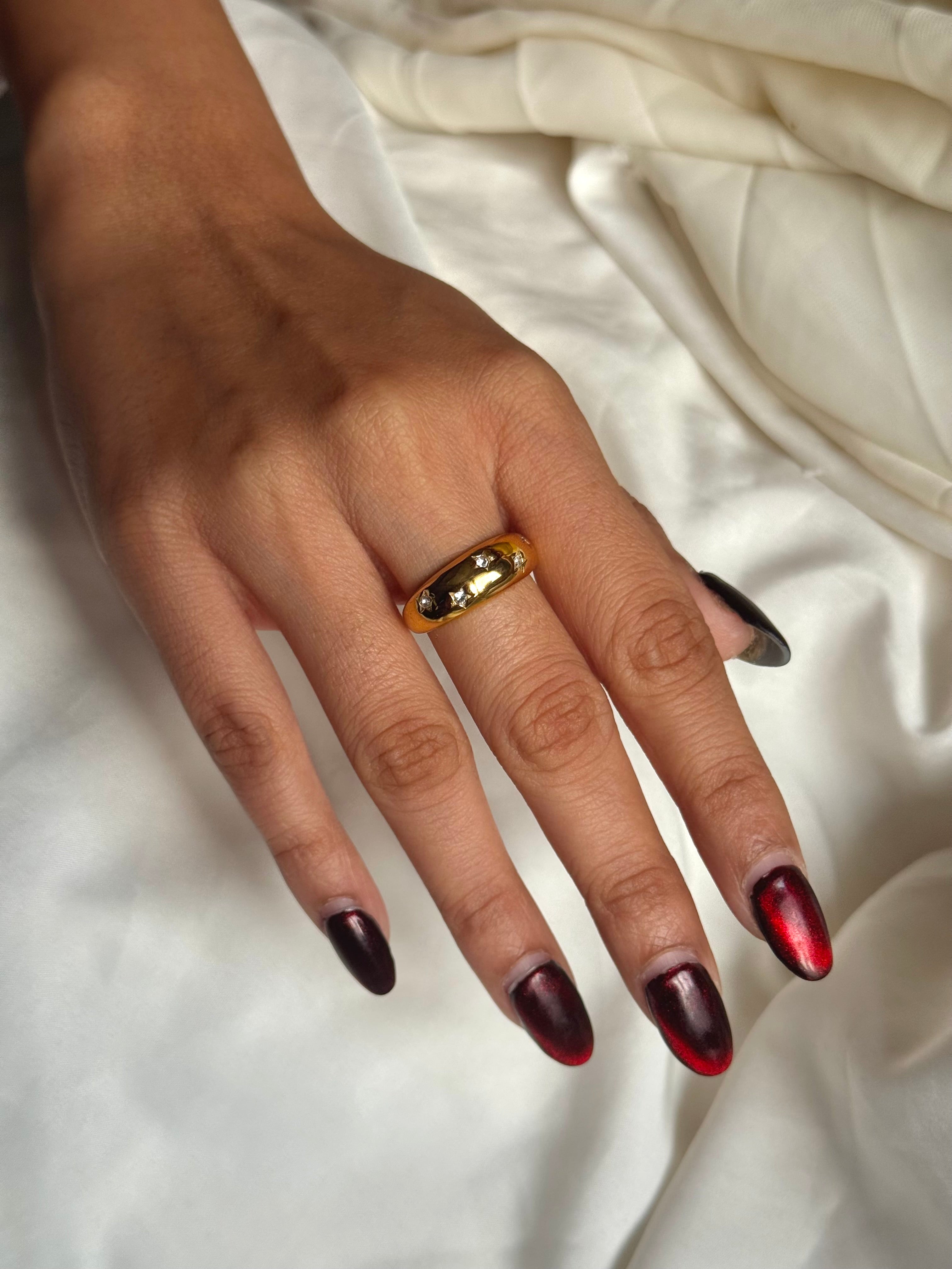 Chunky Star Diamond Ring
