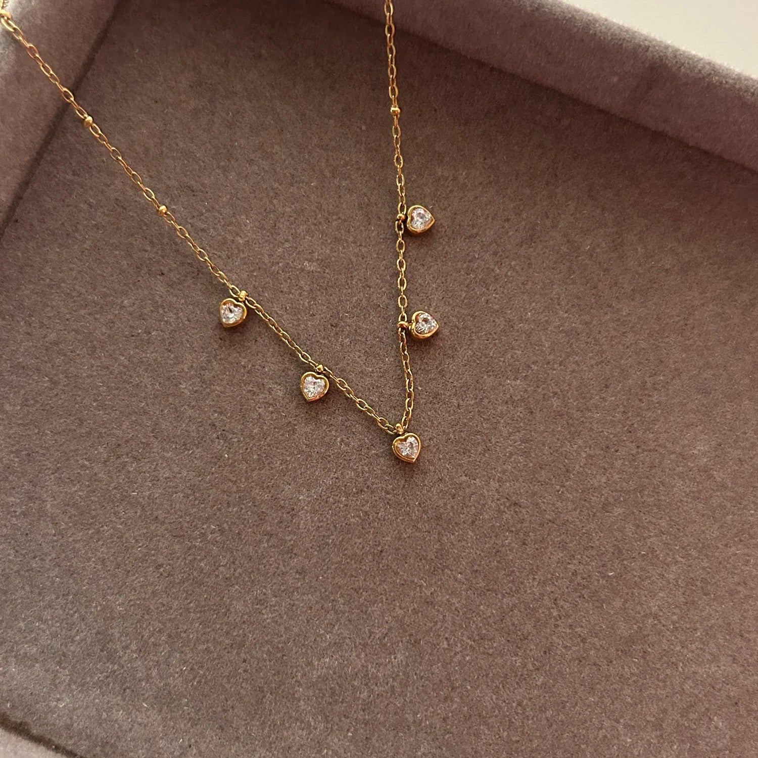 Heart loved dainty necklace