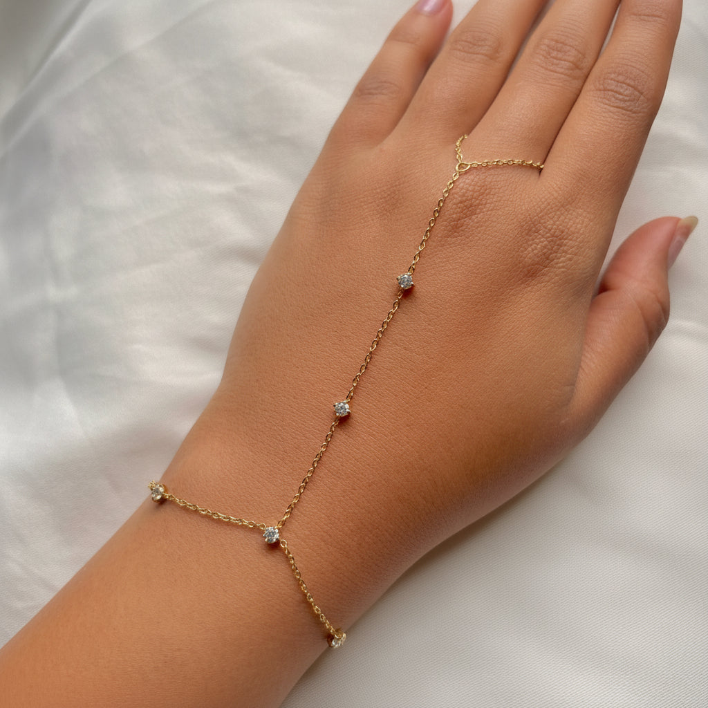 Diamond chain bracelet