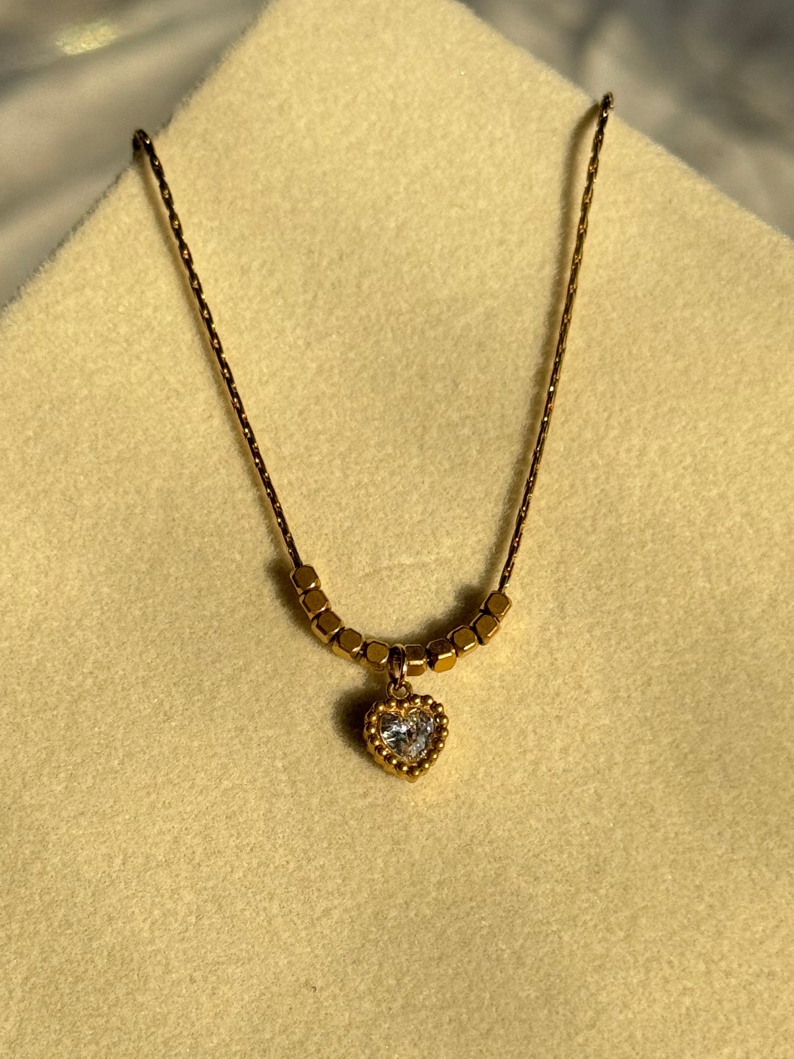 Heart Rock Necklace
