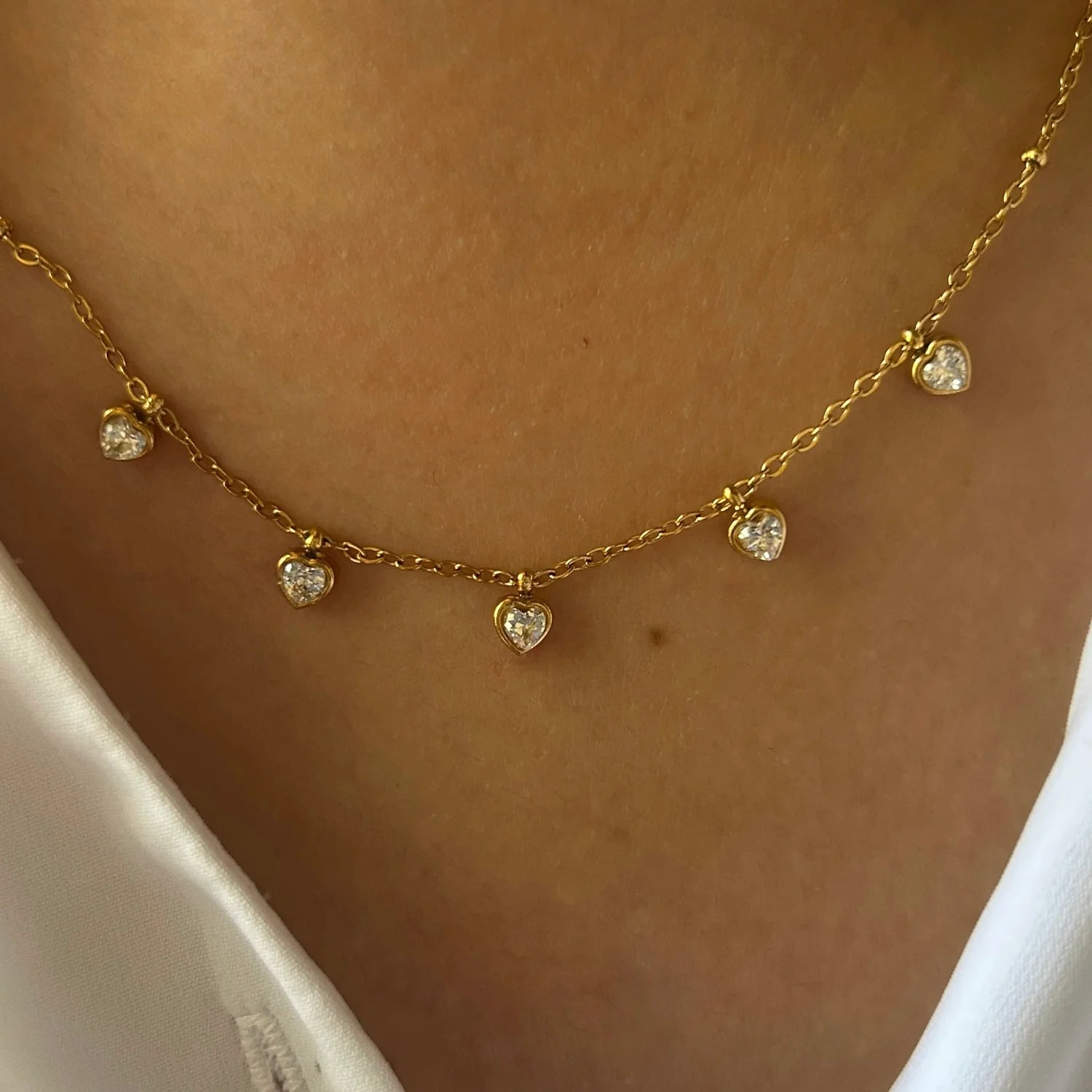 Heart loved dainty necklace