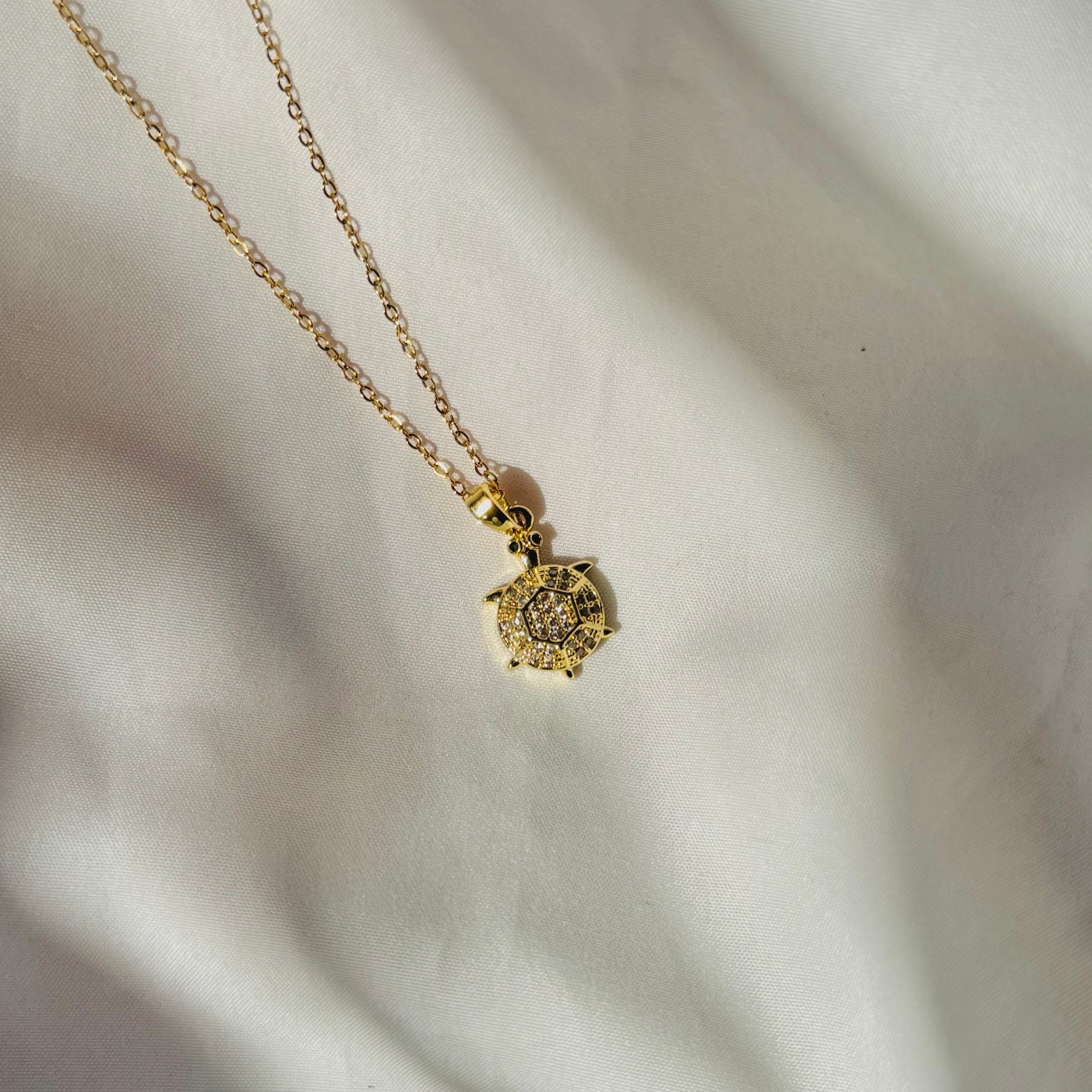 Baby turtle necklace