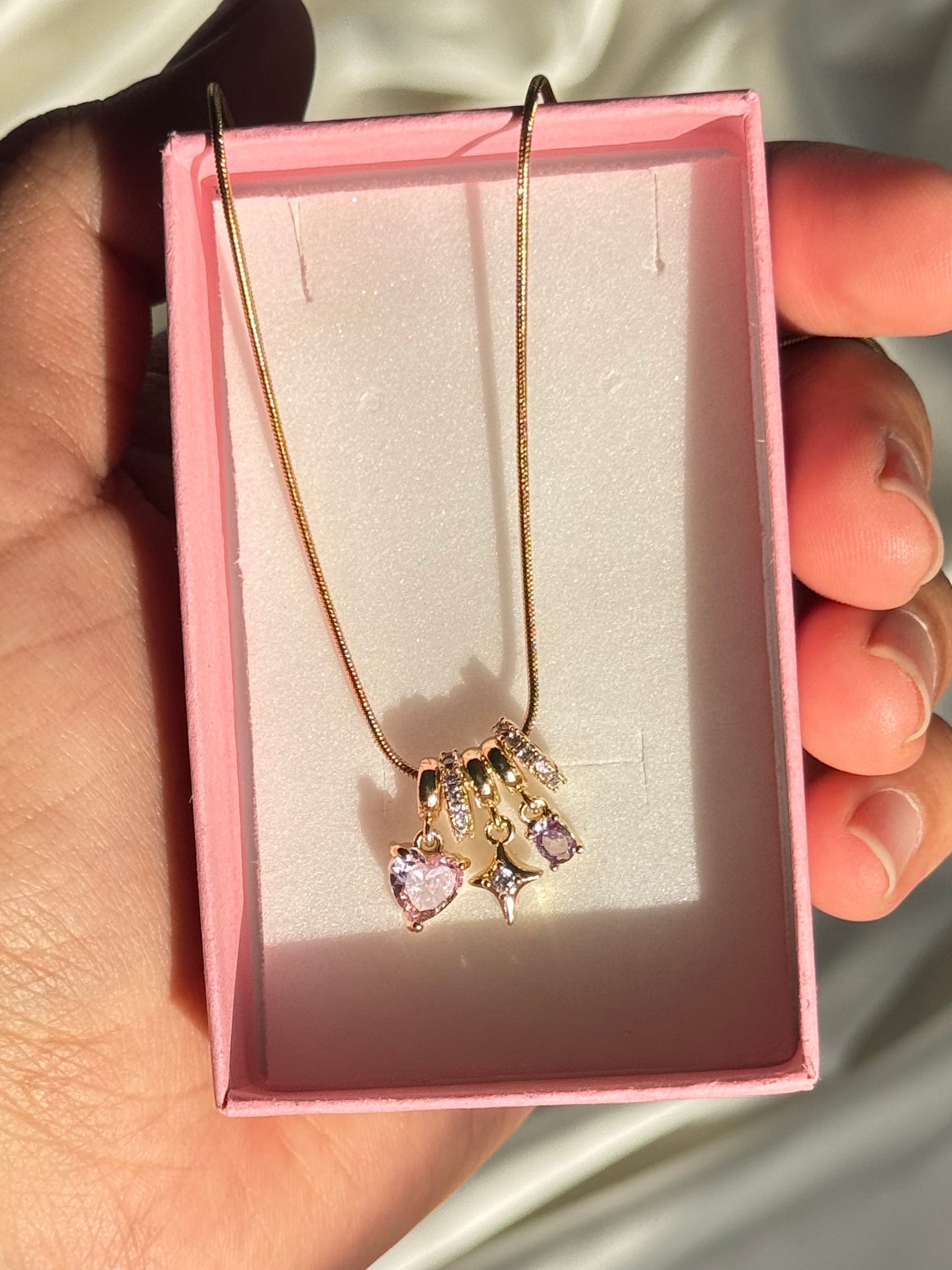 Pink Heart Promise Necklace 💗