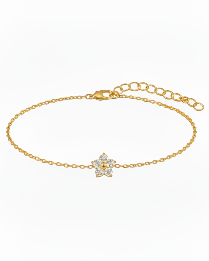 Flower dainty bracelet