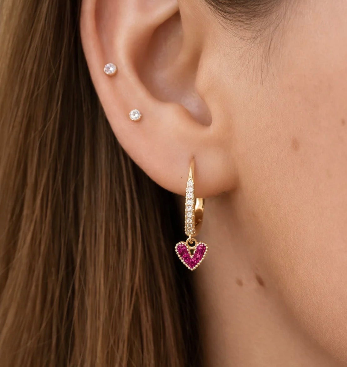Blush Pink Diamond Earrings
