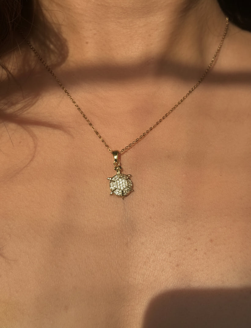 Baby turtle necklace