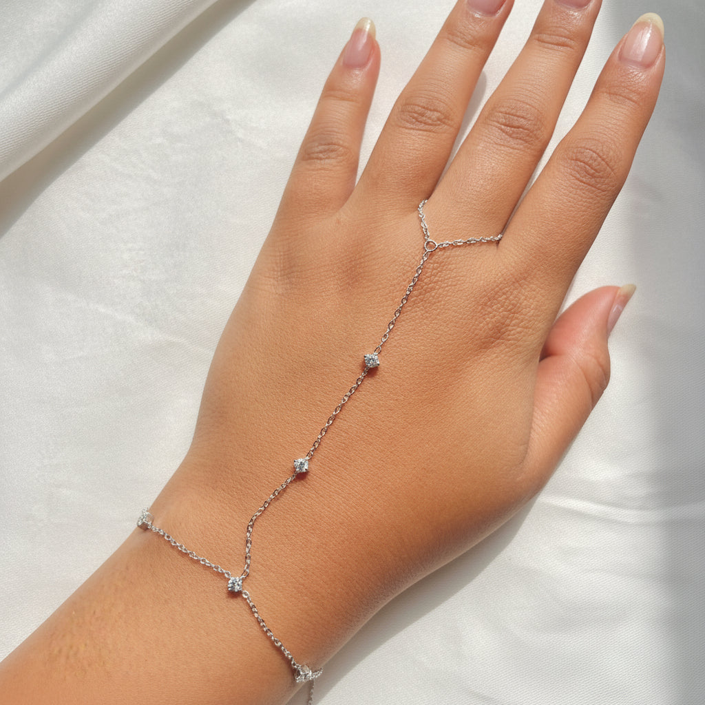 Diamond chain bracelet