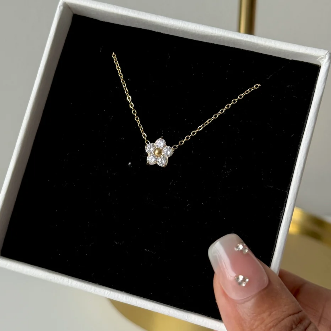 Flower Diamond Necklace