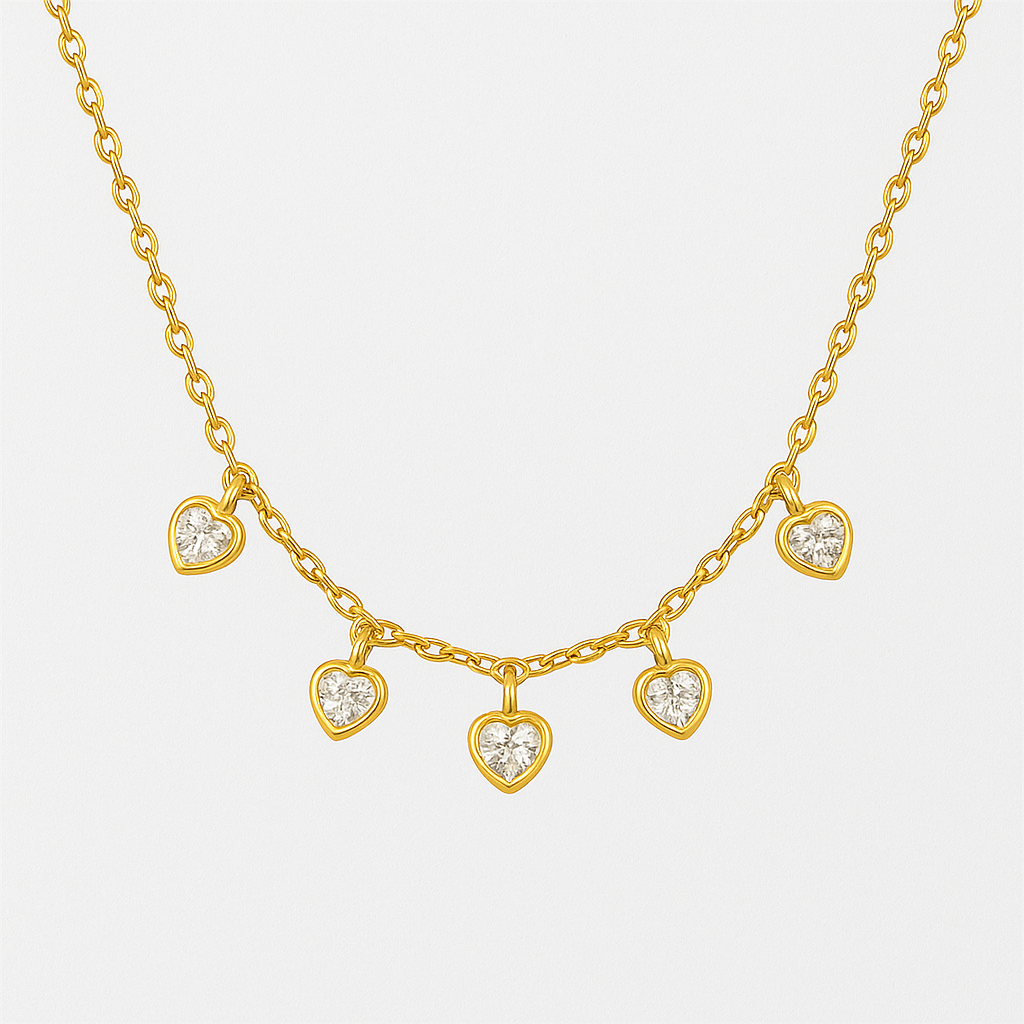 Heart loved dainty necklace