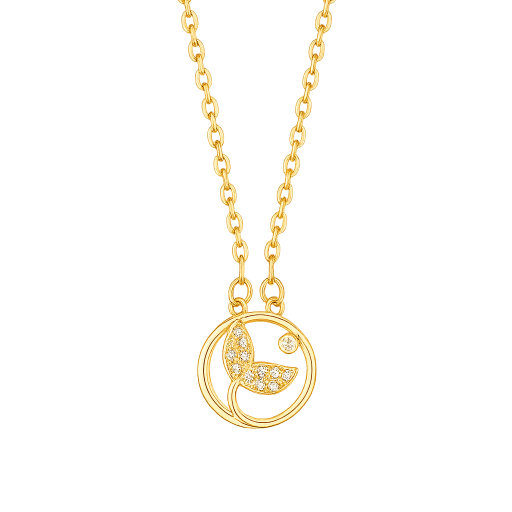 Shall Dolphin Tail Necklace