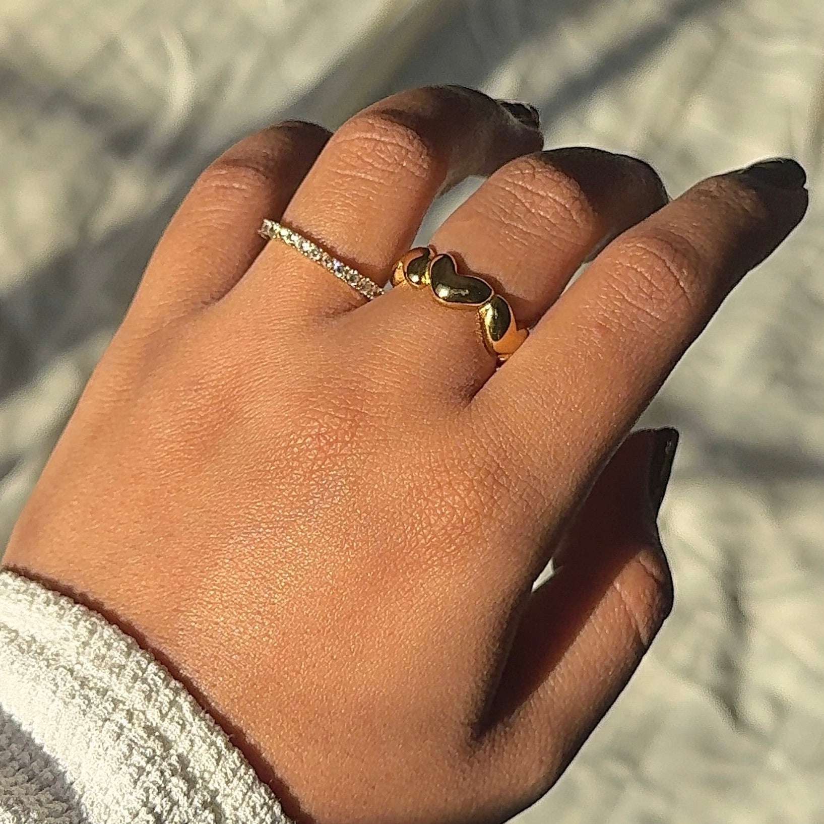 Chunky Twisted Heart Ring