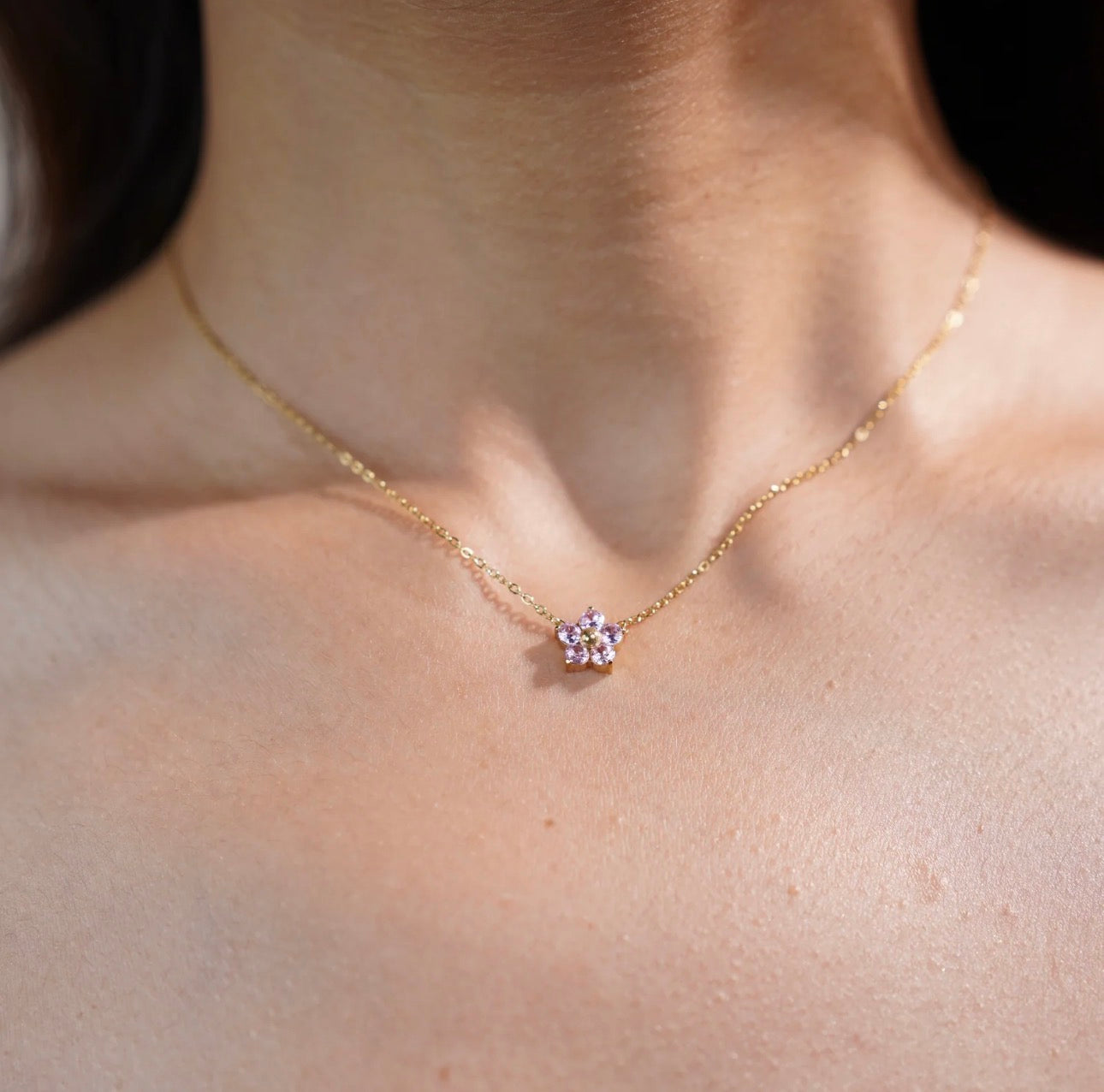 Flower Diamond Necklace