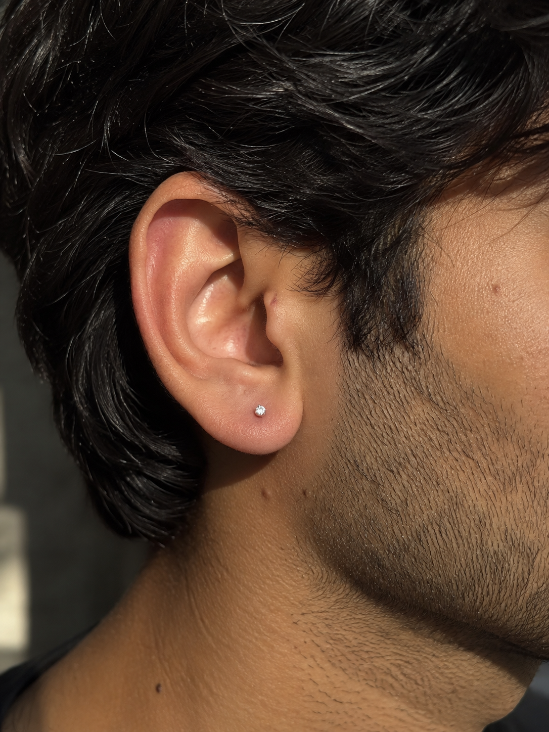 Unisex Dainty Diamond Earrings