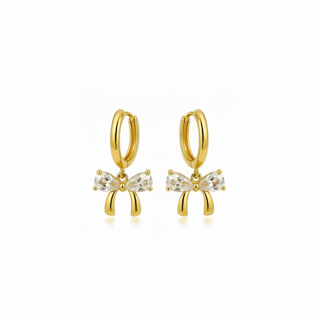 Bow Hoop earrings