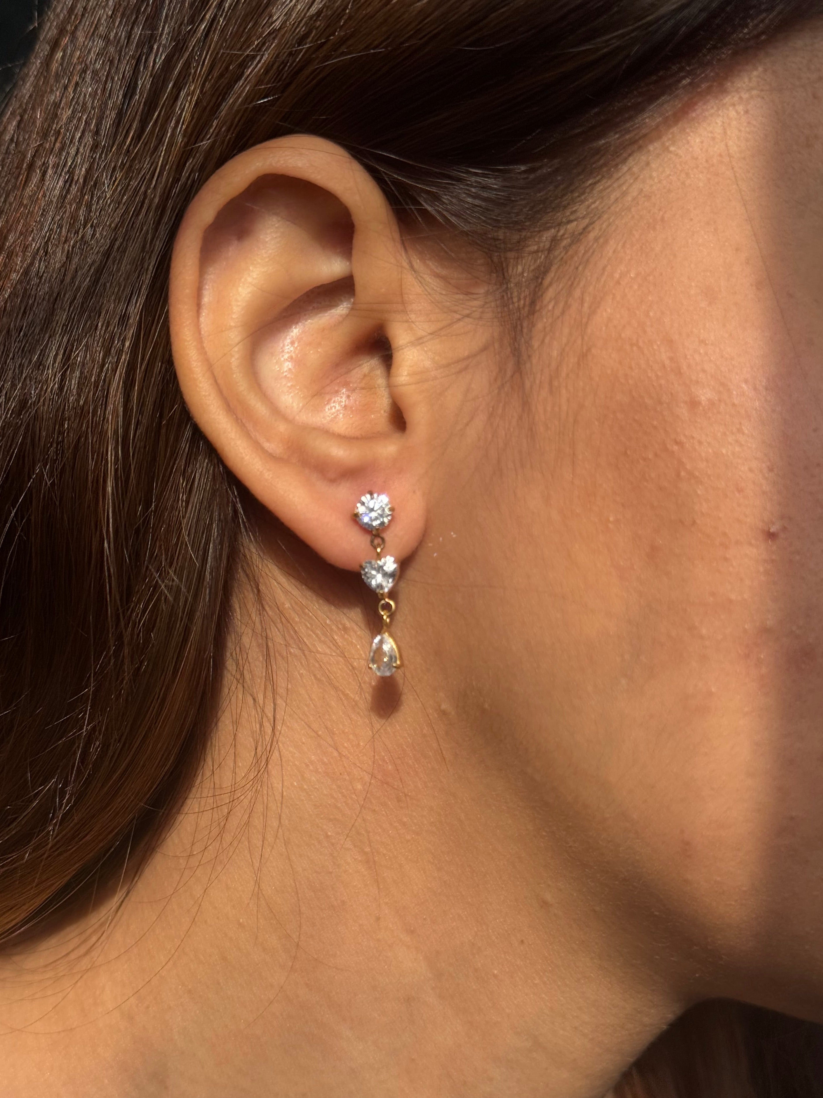 Statement Elegant Diamond Earrings
