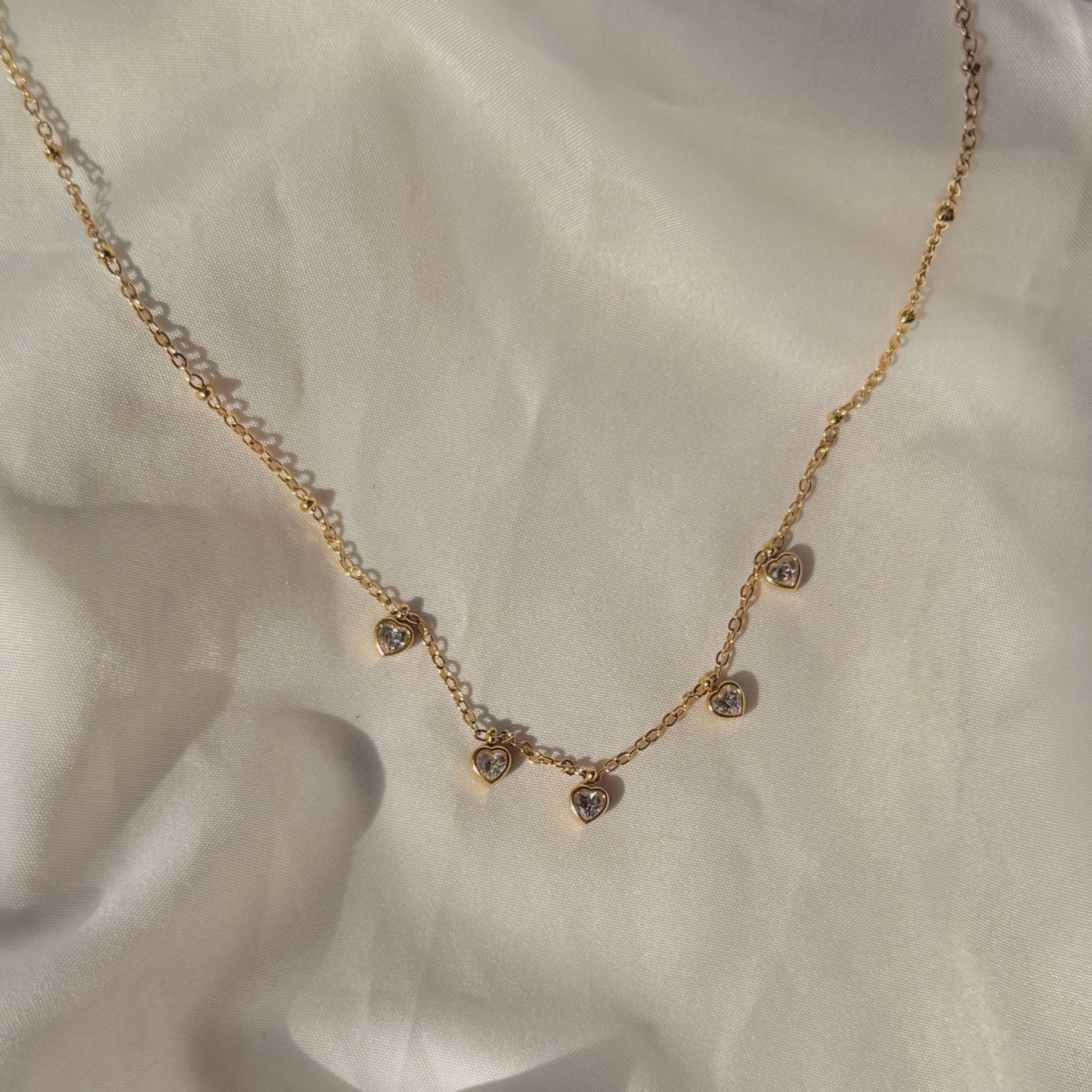 Heart loved dainty necklace