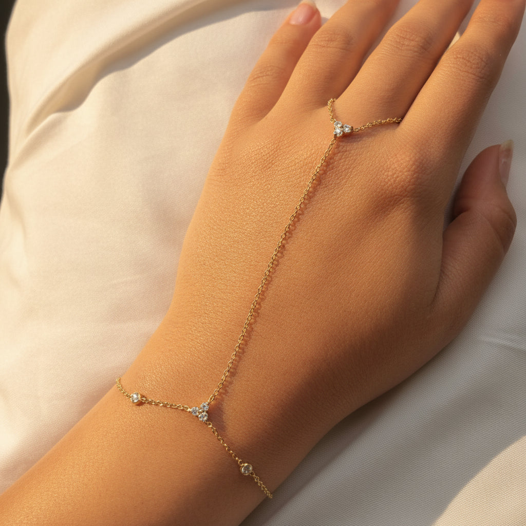 Diamond ring bracelet