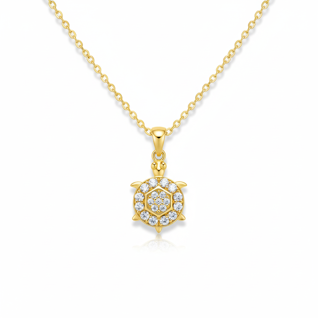 Baby turtle necklace
