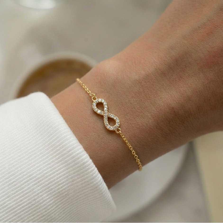 Infinity diamond bracelet