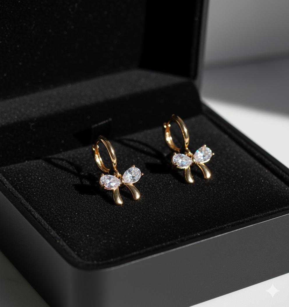 Bow Hoop earrings